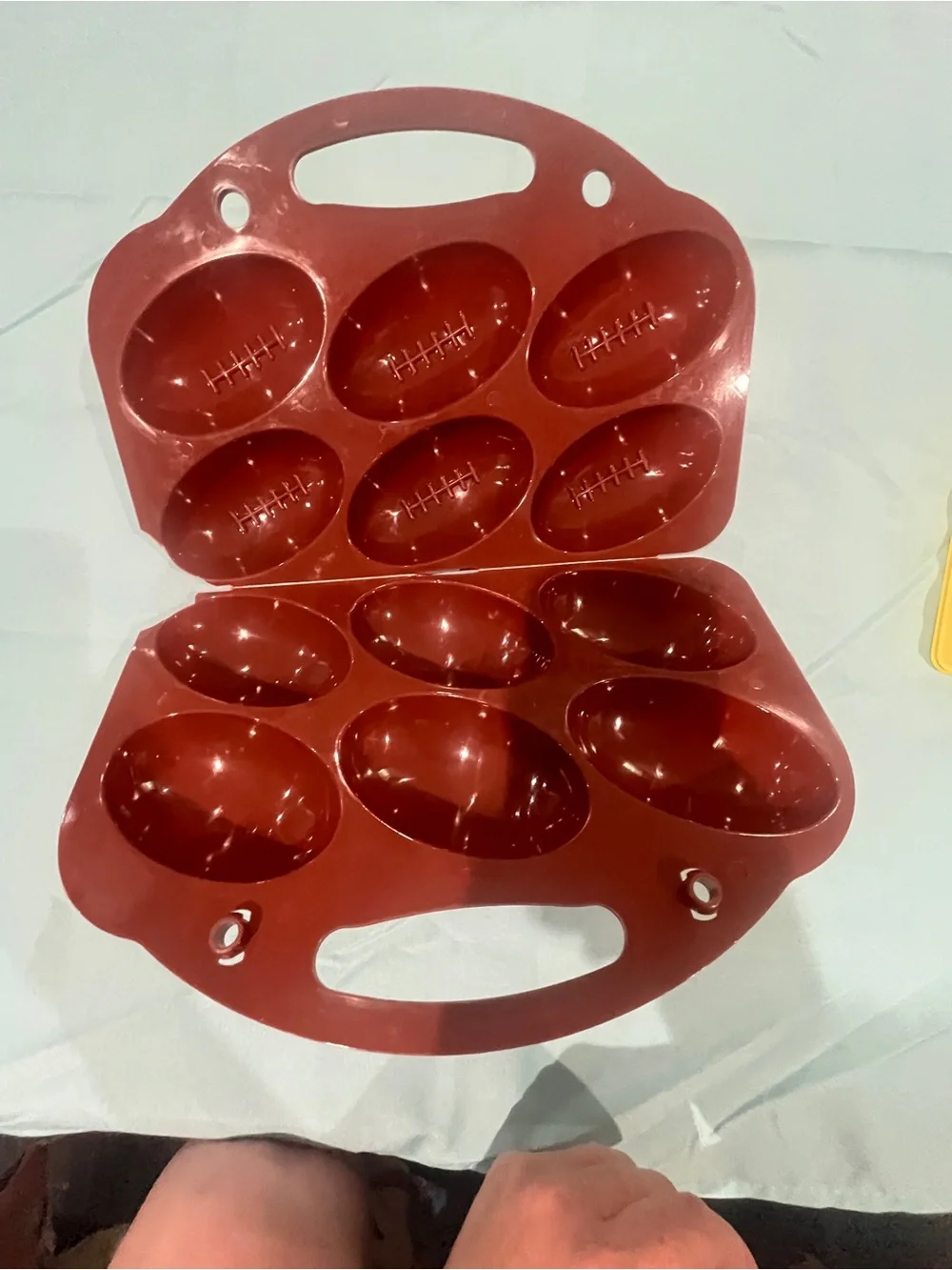 Silicone Football and 2 superhero molds set of 3 items